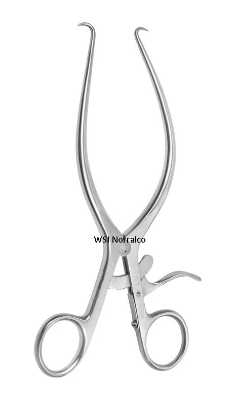 Gelpi Retractor, 5.5", with Grip Lock, Sharp Prongs, Premium