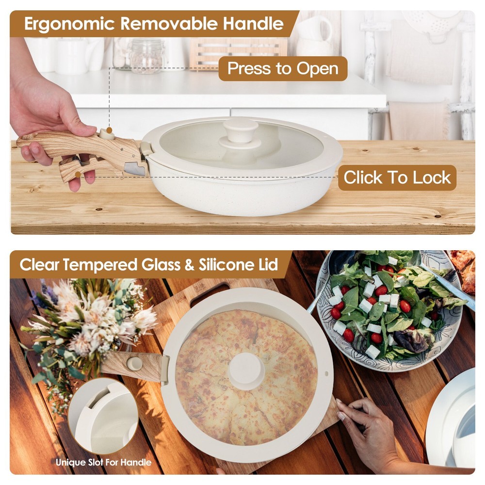 Cookware Pots & Pans Set, Nonstick Kitchen Cookware Sets, Non Toxic Pots & Pans