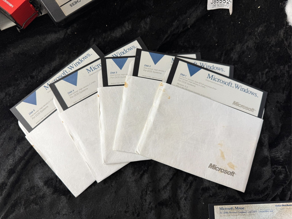 Microsoft Windows Version 3.0 5.25 Media