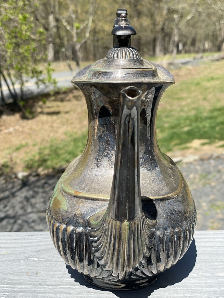 Antique Sheffield Coffee Pot John Wanamaker Silverplated Victorian / Edwardian