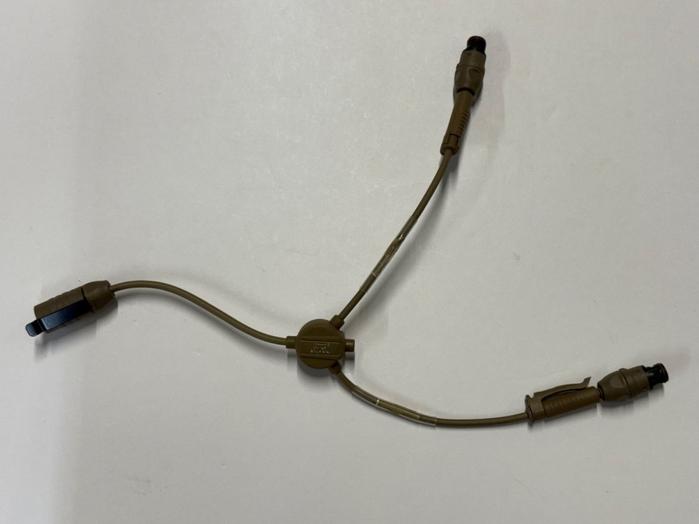 Silynx Communications Dual Comms Splitter Adaptor Cable Tan CA0175-01