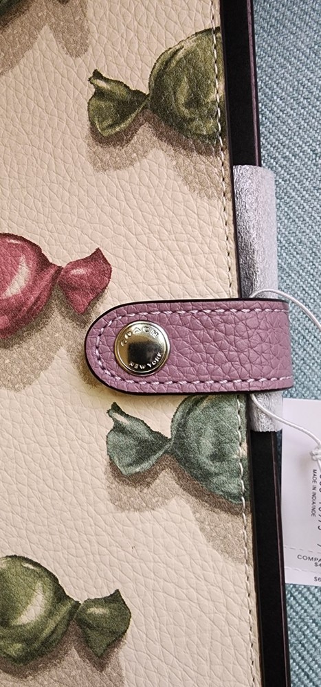 Coach Notebook With Candy Print NWT