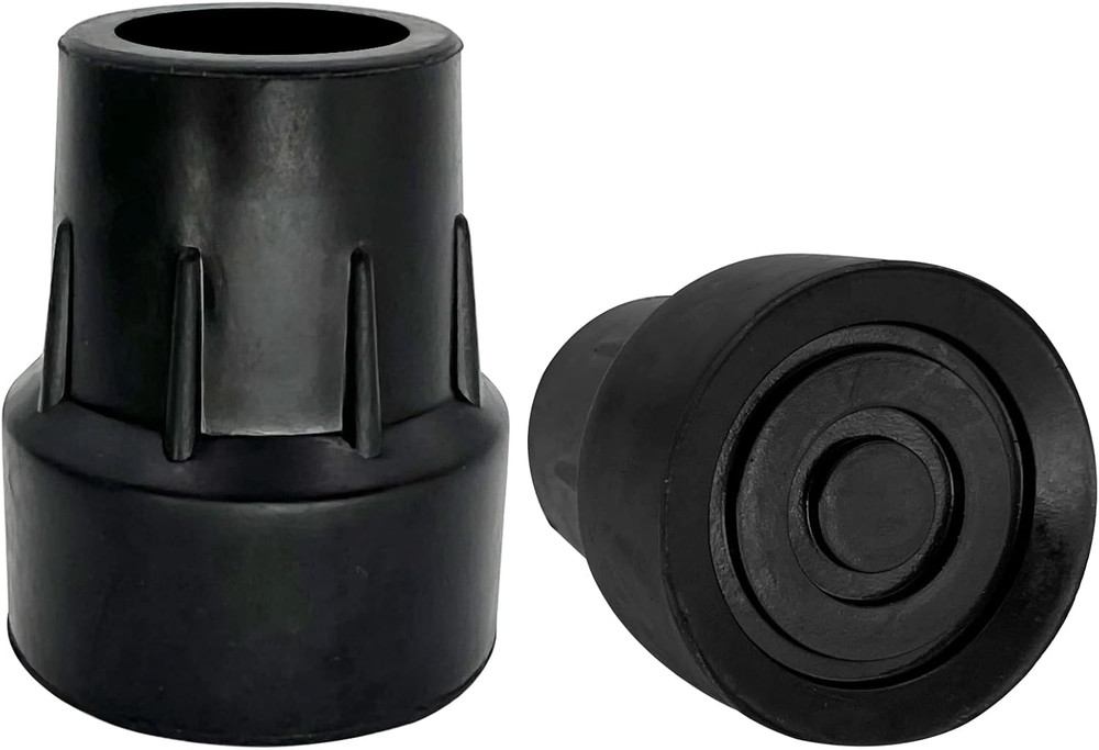 Replacement Cane Tips, Black, 1 Inch