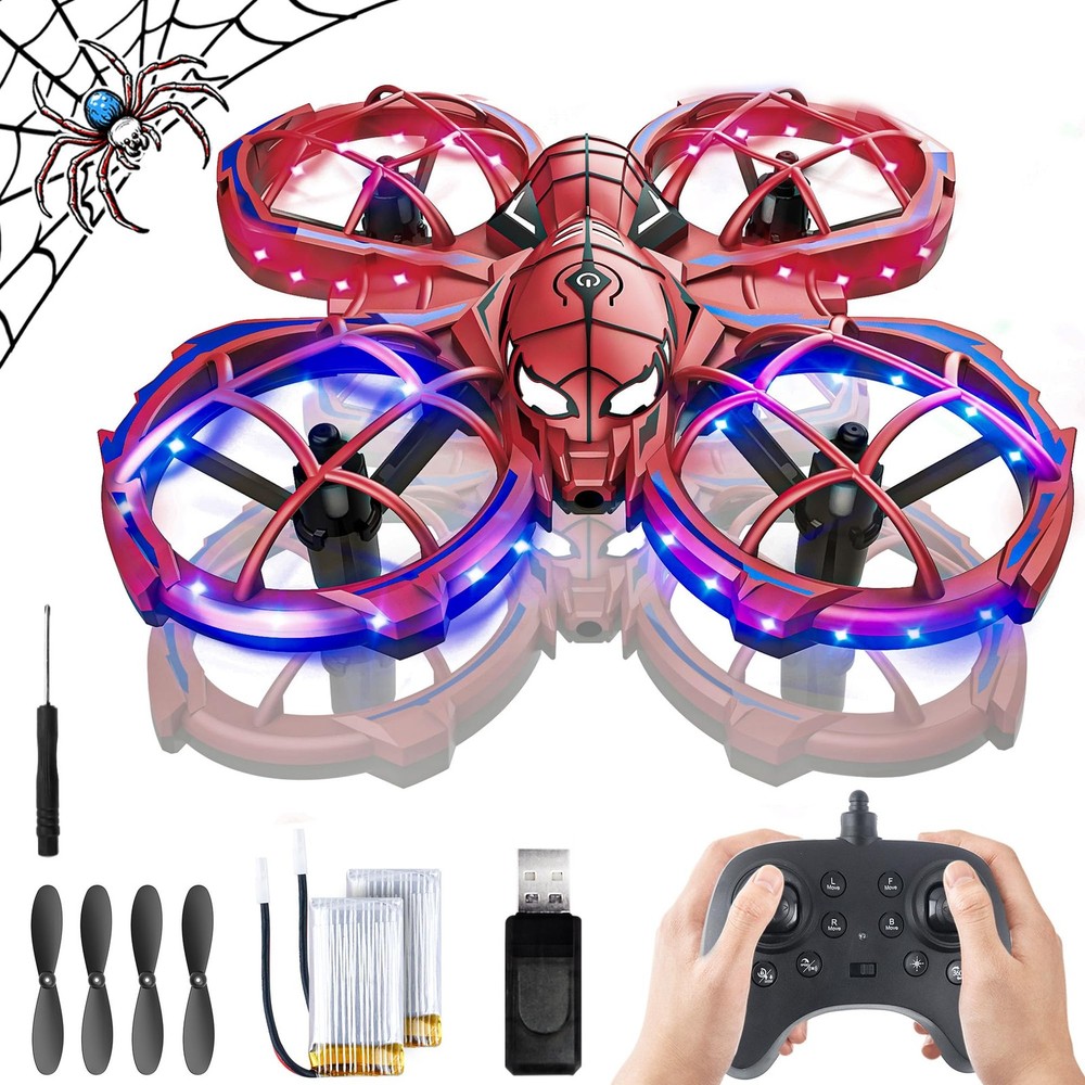 Mini Drone Easy to fly Beginner, LED Remote Control Drones, RC Quadcopter wit...