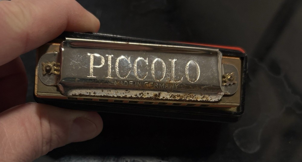 Hohner Piccolo Vintage Harmonica Made in Germany W/ Plastic Case (read)