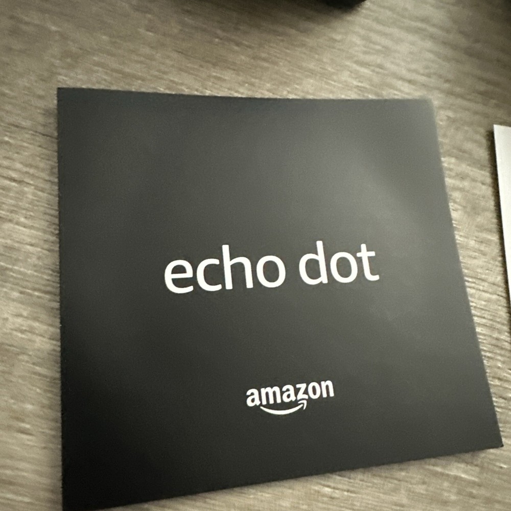 Amazon Echo Dot, Smart Speaker - Charcoal New! Open Box! Never Used!