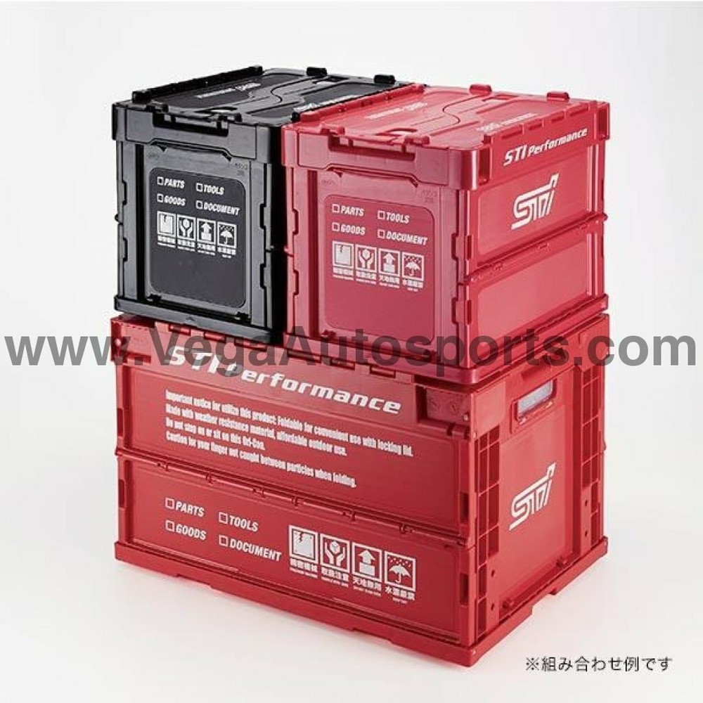 Genuine Subaru Folding Container 50L CHERRY RED ver.