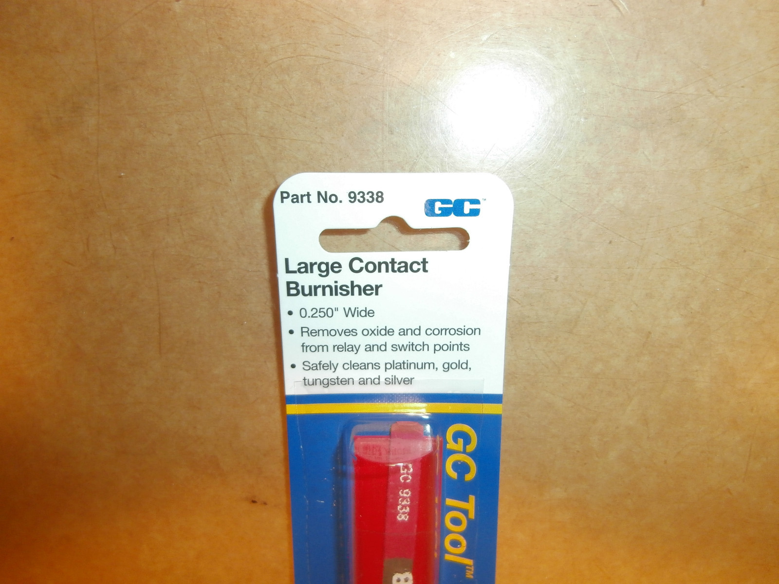 GC Electronics 9338 Burnishing Tool, 1/4" WIDE,USA Made,SHIPS FROM USA,NEW