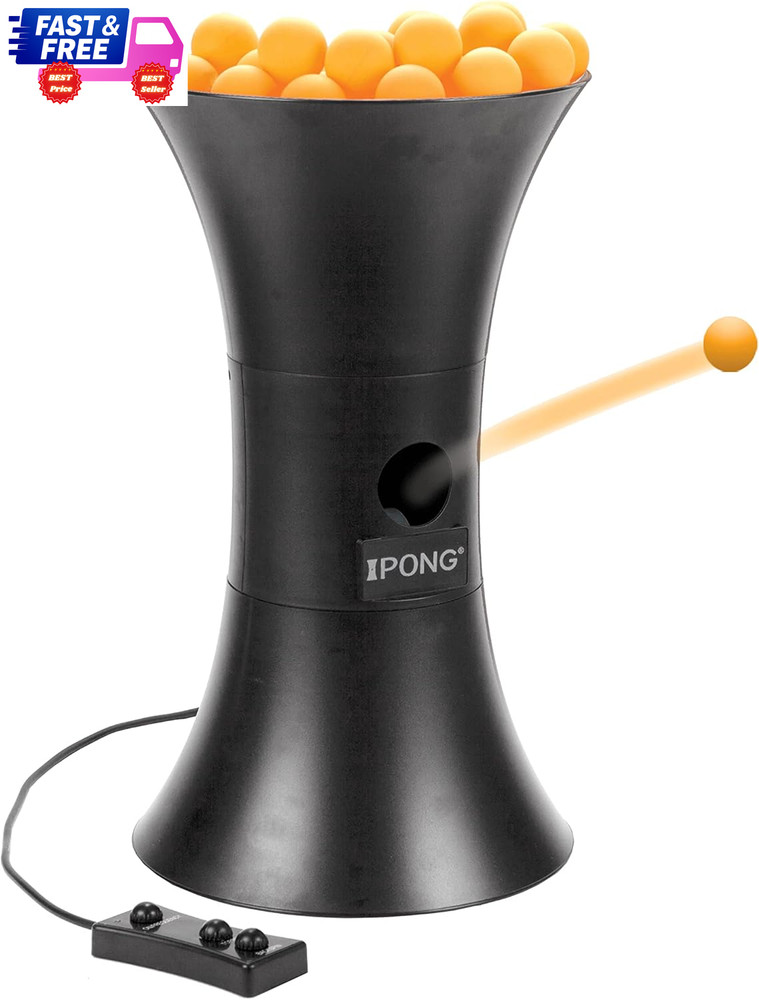 Original Table Tennis Trainer Robot,Black, Orange