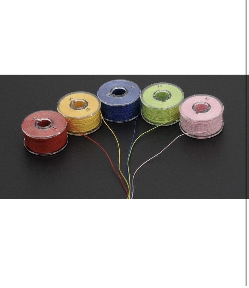 36Pcs Bobbins and Sewing Threads with Bobbin Case for Multiple Sewing Machine...