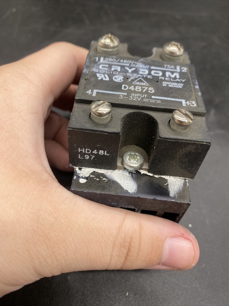 Crydom Solid State Relay Plus Bottom Part. D4875 . Free Shipping!!! Pre Owned!!!
