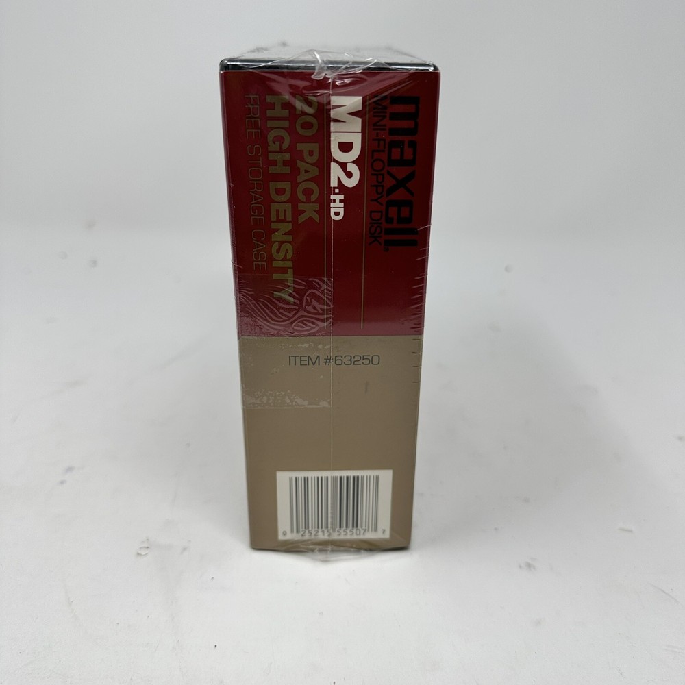 NEW Maxell MD2-HD Double Sided Double Density 5.25" Mini Floppy Disk 20-Pack
