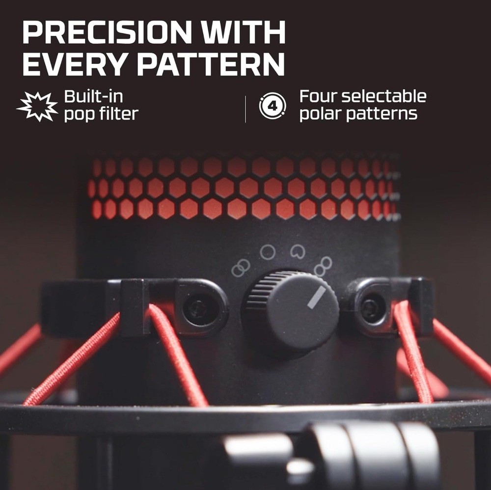 HyperX QuadCast USB Condenser Gaming Microphone For PS4/PS5/PC/Mac