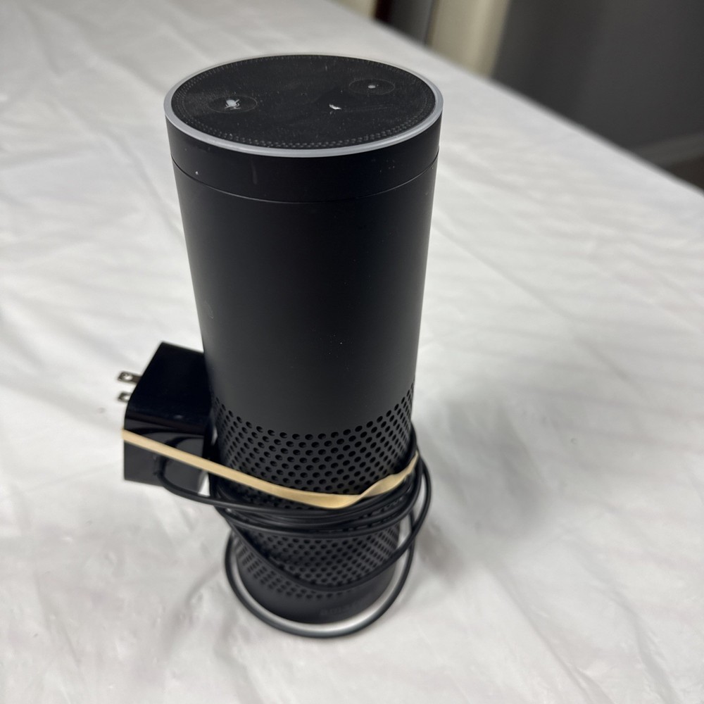 Amazon Echo Black Tower 1st Generation Alexa Smart Speaker, Works