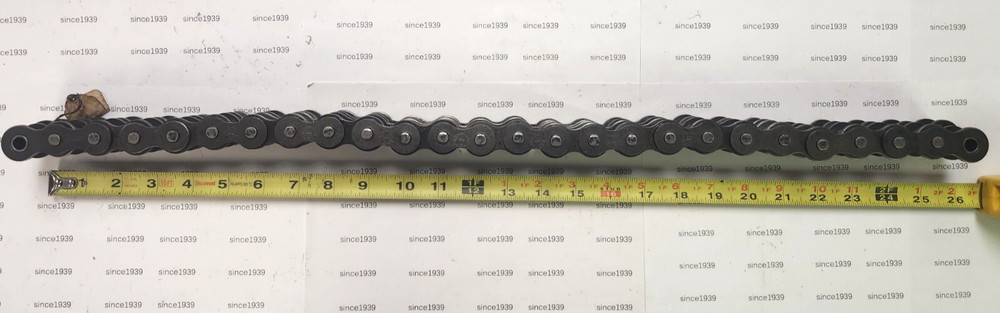 25" Length #80-2 Steel Roller Chain Riveted
