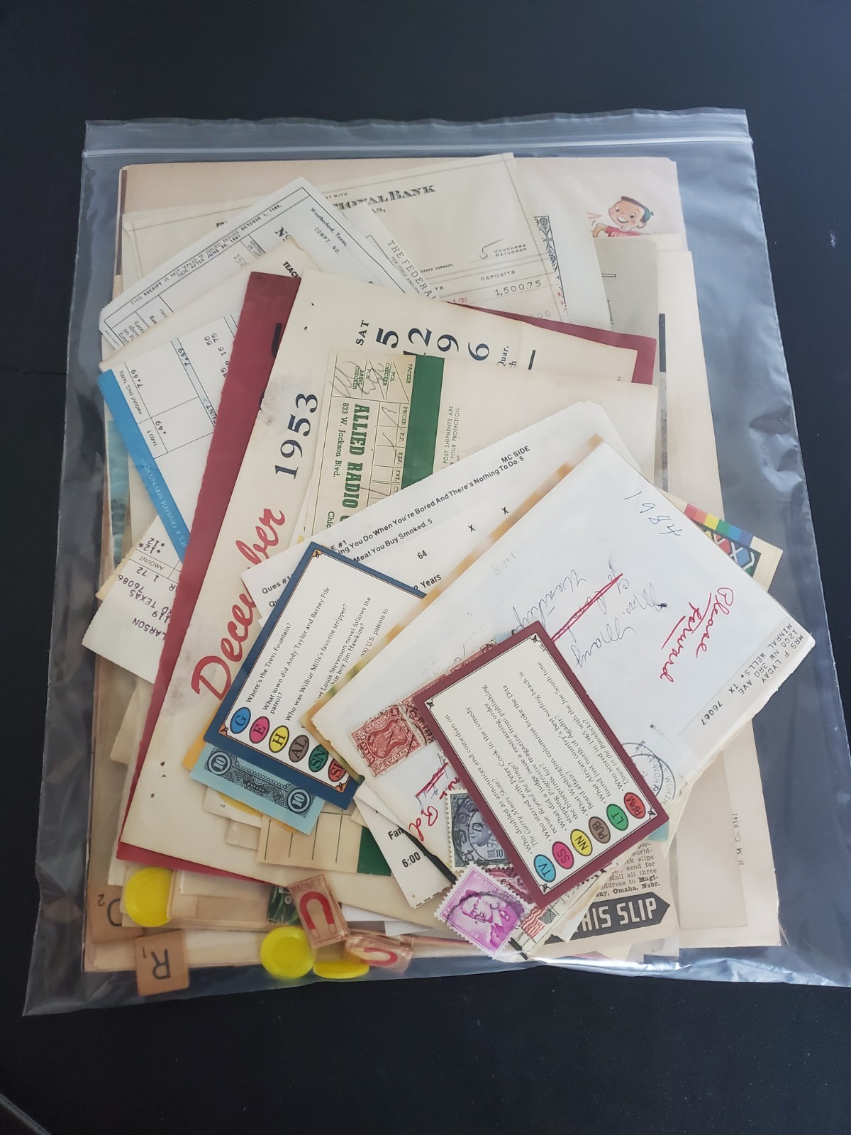 Large Ephemera Lot - 200 Piece+ = 2 lb+ Vintage Paper & Trinkets Junk Journals