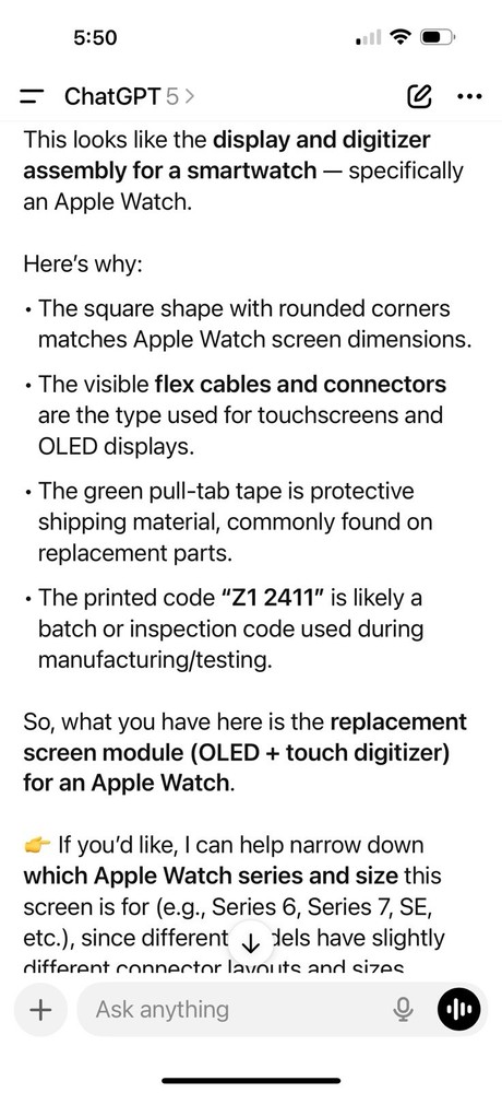 Display And Digitizer Assembly For A Smartwatch