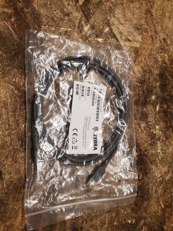 NEW Zebra CBA-U21-S07ZBR USB Data Transfer Cable - USB for Barcode Scanner 7 ft
