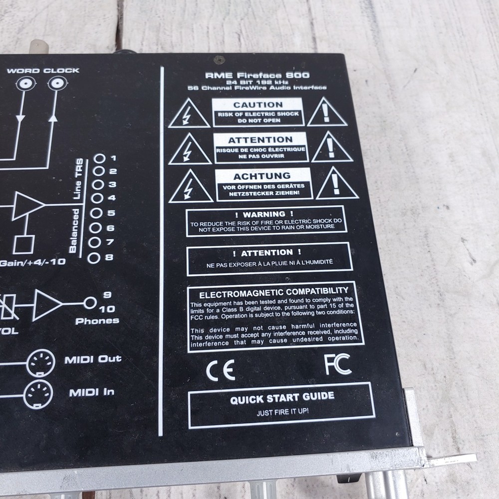 RME Audio Fireface 800 Digital Recording Interface - FULLY TESTED + WORKING