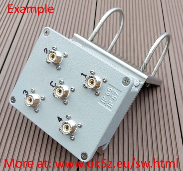 KIT 4:1 remote antenna switch DIY cheap SO-239 KIT