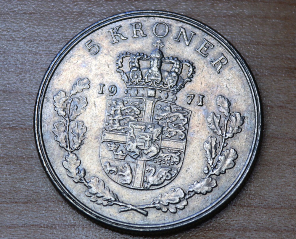 1971 Denmark 5 Kroner