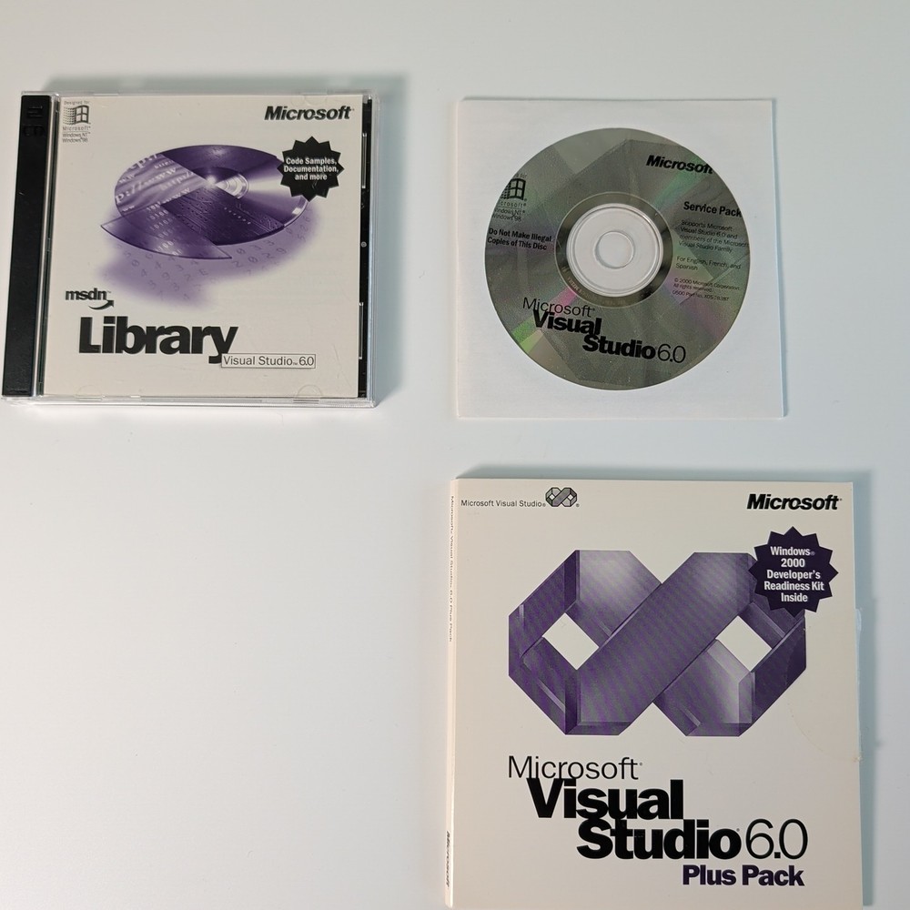 Microsoft Visual Basic 6.0 Professional Edition 203-00769 Clean Disks