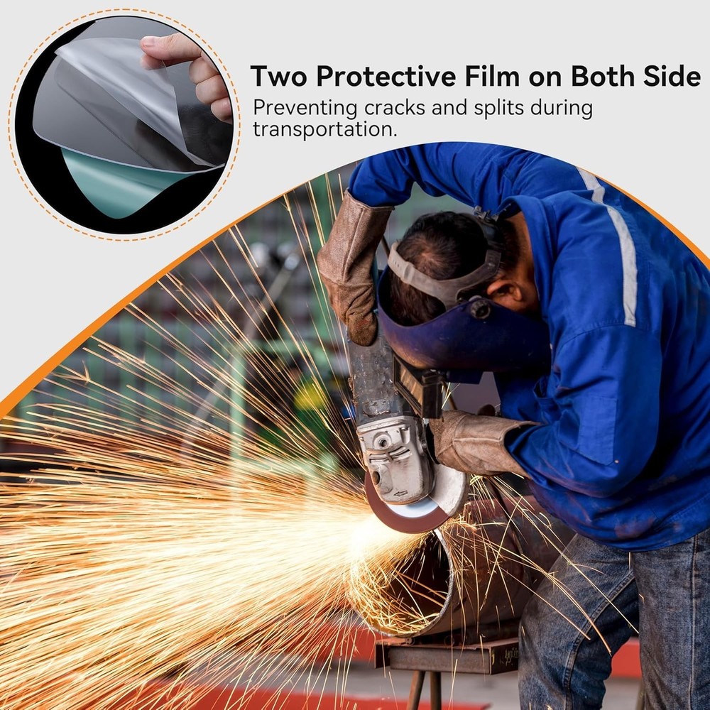 Impact-Resistant Polycarbonate Face Shield Replacement for Various Activities