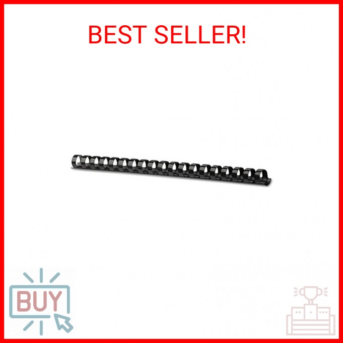 Fellowes Plastic Binding Comb 3/8" Black, 100Pack