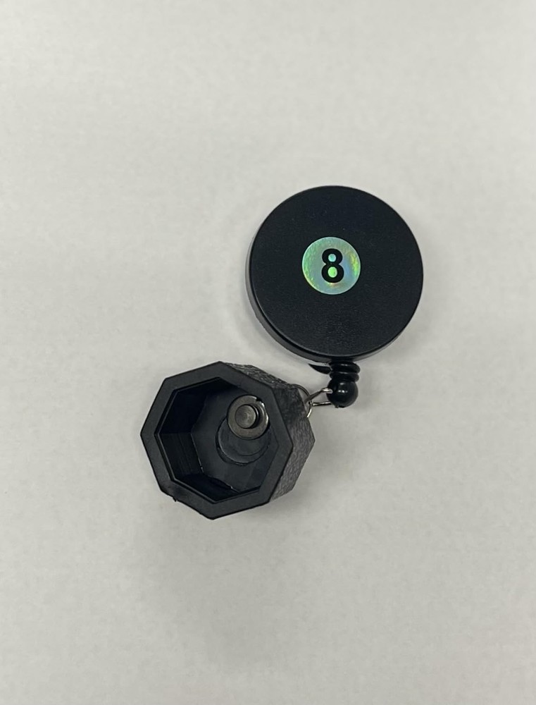 Retractable Octogan Pool Cue Pocket Chalker Pool/ Billiard Cue Accessory