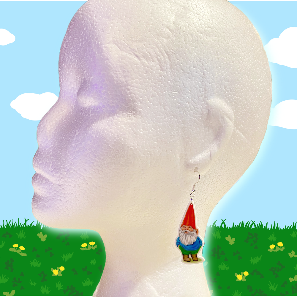 Garden Gnomes Dangle Earrings