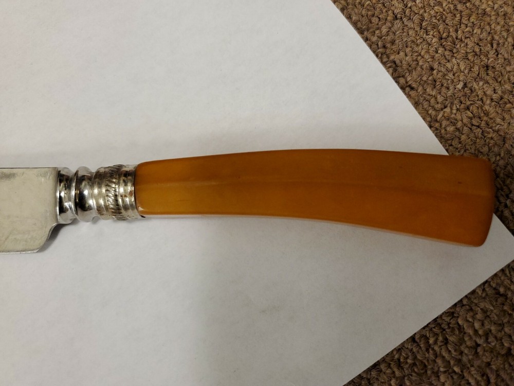 13" Kitchen Knife Butterscotch BAKELITE HANDLE, Washington Forge, Austria