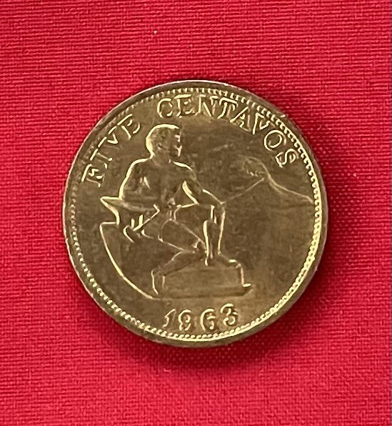1963 5 Centavos PHILIPPINES COIN MONEY