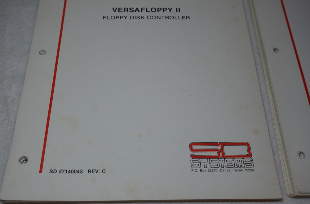 Versafloppy II Floppy Disk Controller SD Systems Syntech Vintage Publications