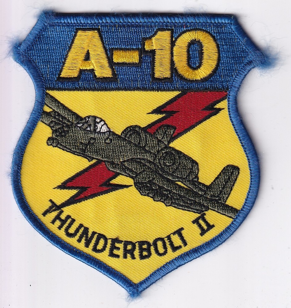 A-10 Thunderbolt II patch color USAF program patch basic