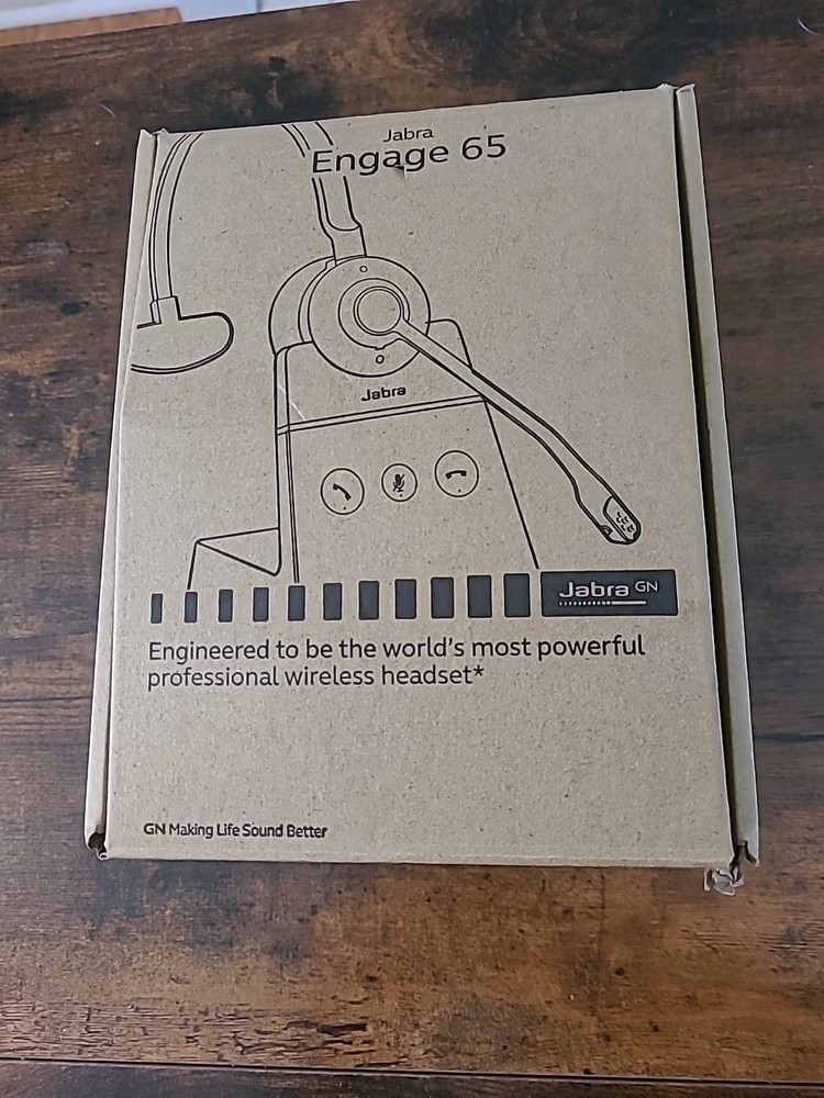 Jabra Engage 65 SE Wireless DECT MONO Headset Version D Black