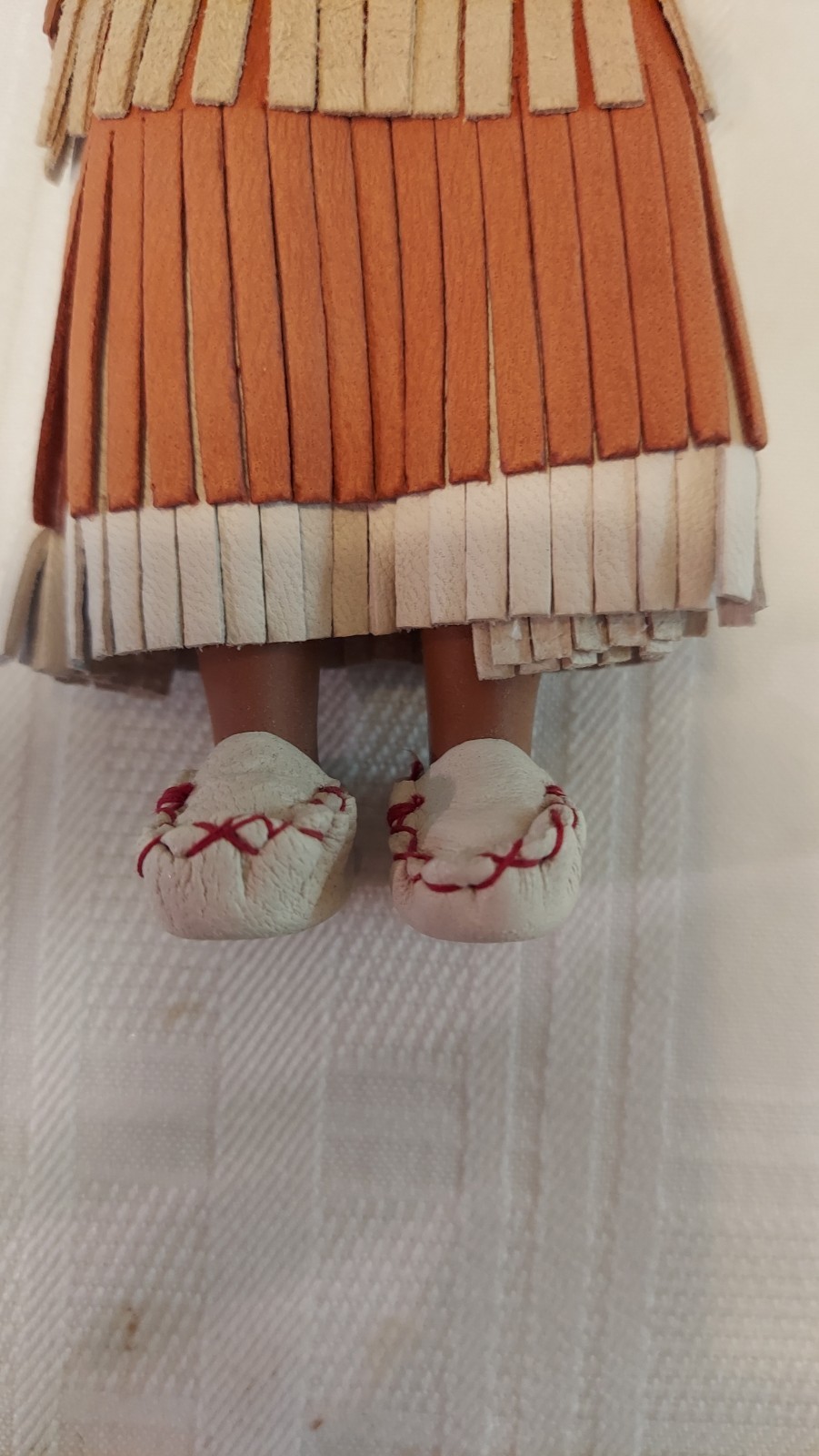 Three Vintage 7.5” Native American Dolls With Sleepy Eyes. (U12)