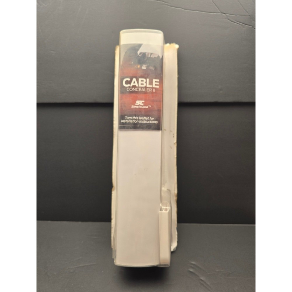 SimpleCord Cable Concealer II White Kit New Unopened Box