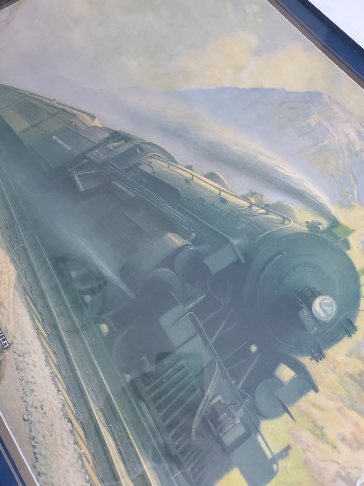 Vintage New York Central Hudson River Valley Train Railroad Travel Poster 24x20"