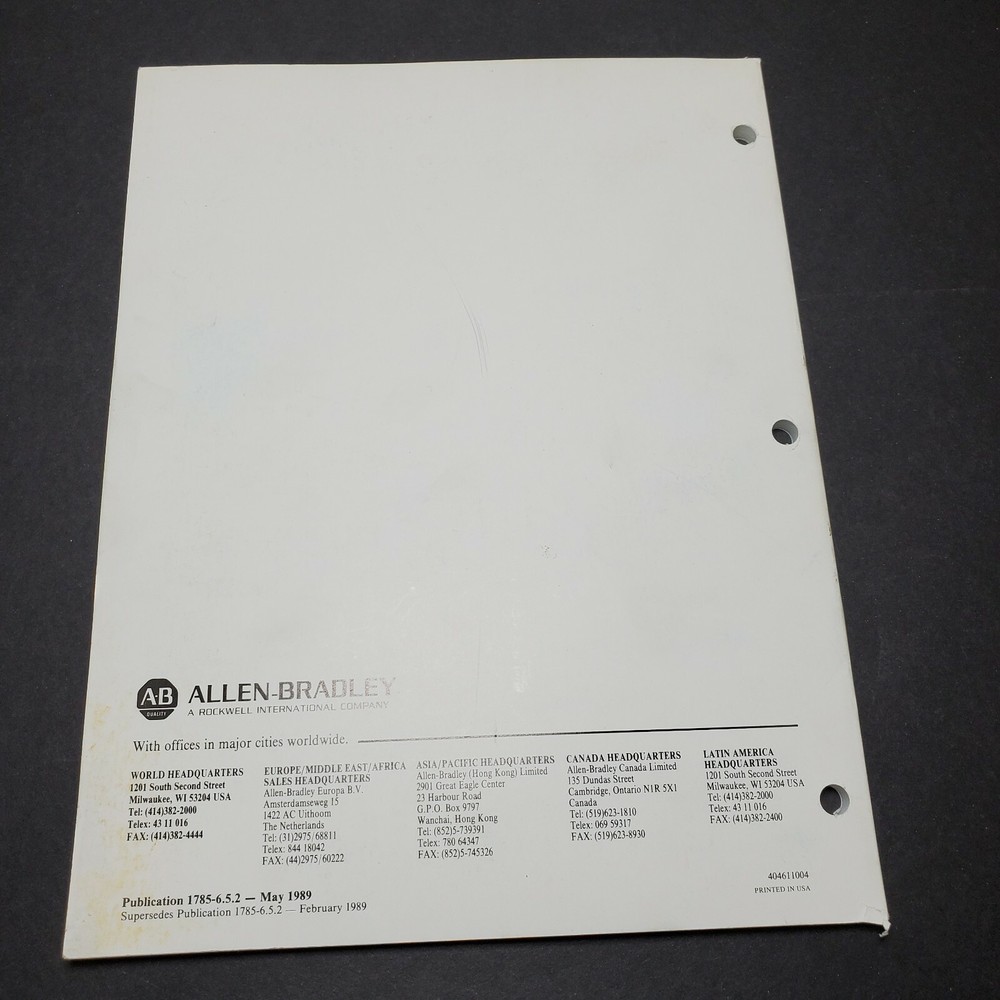 Allen-Bradley 1785-K Data Highway Plus Communications Interface Mod Users Manual