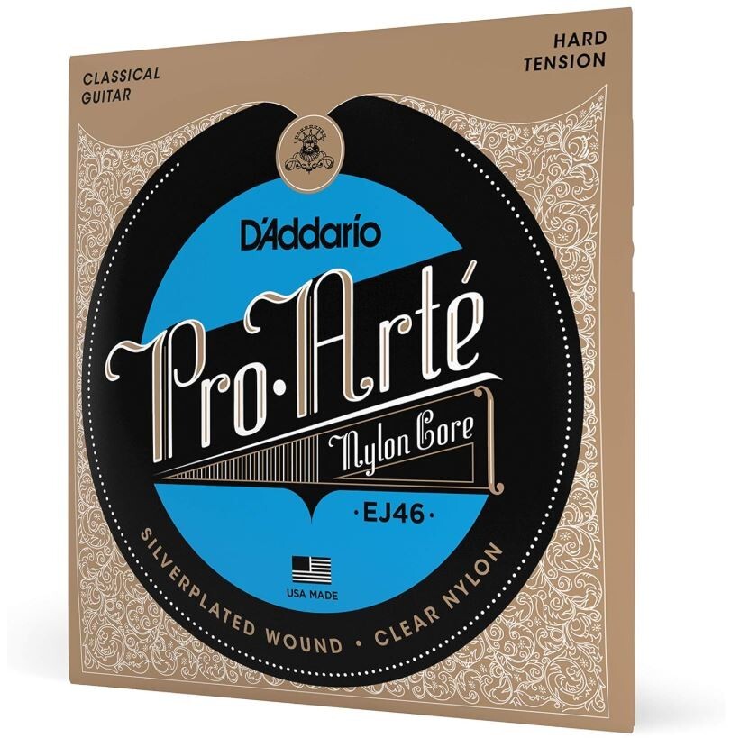 D'Addario EJ46 Guitar Strings Pro-Arte Classical Guitar Strings Nylon Hard Tensi