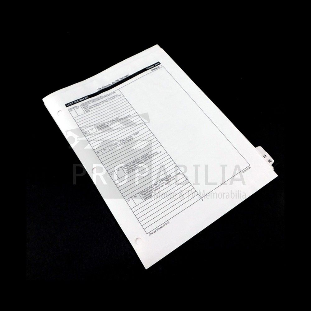 THE EXPANSE Costume Breakdown Script Original Series Prop (8901-4657)