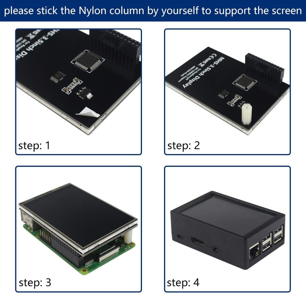 JUN-ELECTRON for Raspberry Pi 3 B+ 3.5 inch Touch Screen with screen