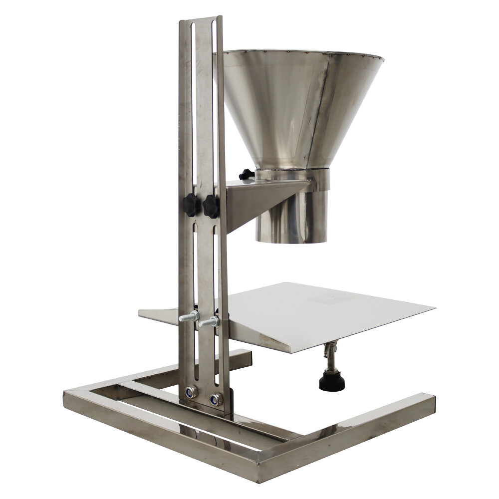4" Funnel Filling Station with Stand & Scale Support for Quantitative Packaging
