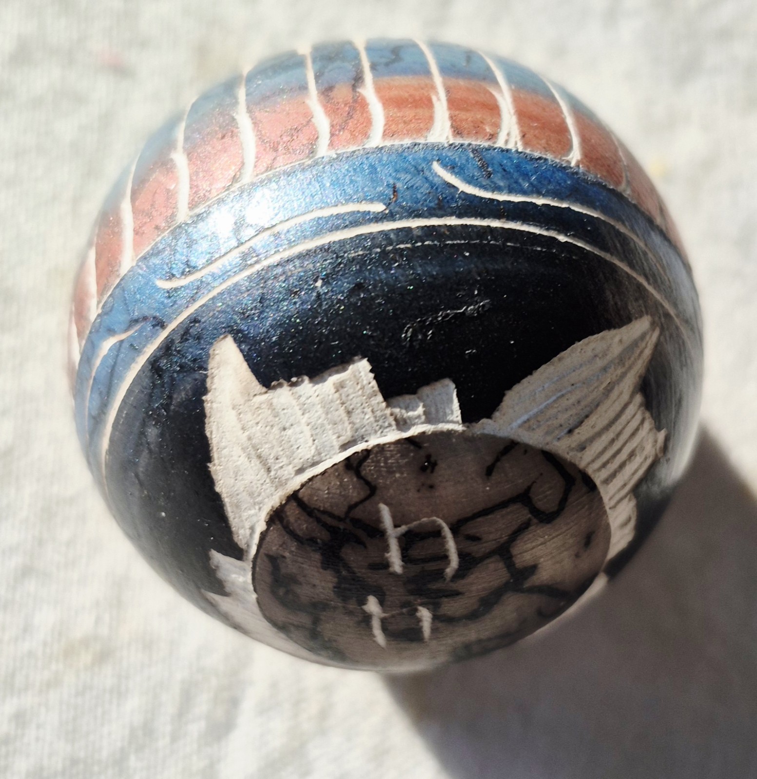 Vintage Native American Navajo Horsehair Ornament Signed