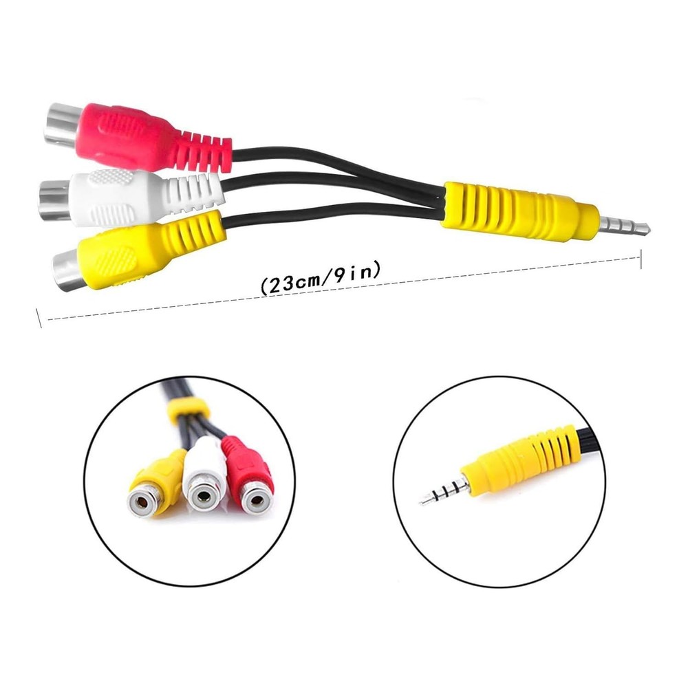 PANPEO AV Adapter, Video Component Adapter Cable Replacement for TCL 9in