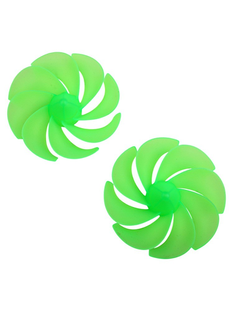 For DC Motor Compatible 8 Leaf Fan Blades 2pcs for Wind Power Projects