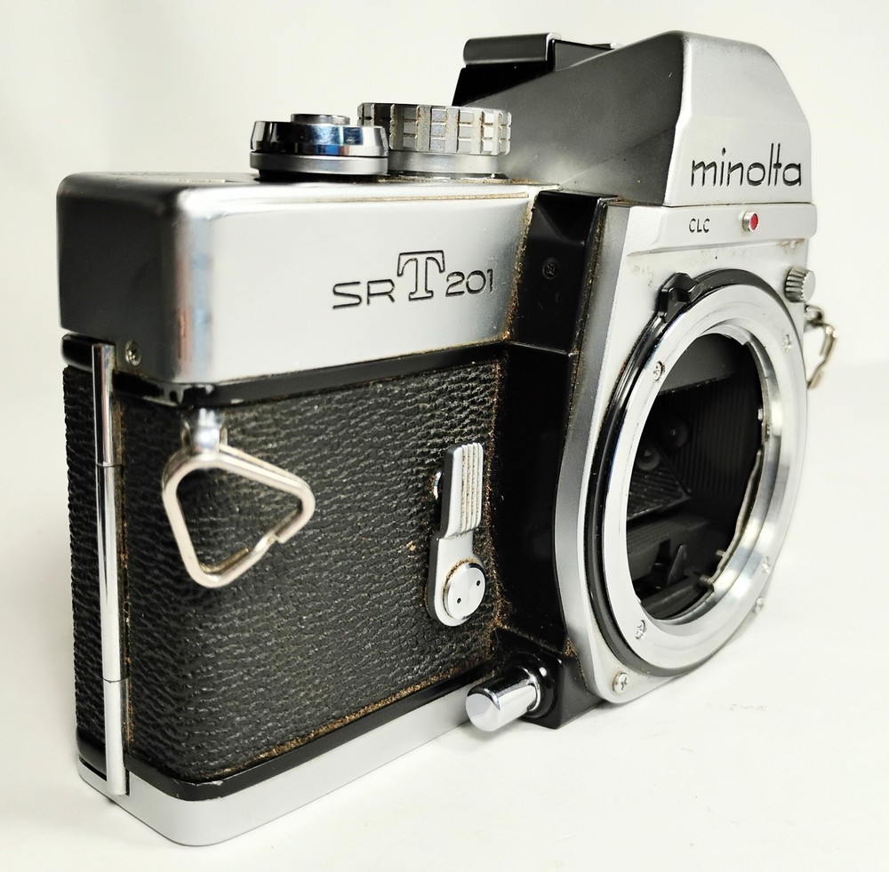 Minolta SRT 201 Camera Shutter Works Light Meter Untested Sell As-is No Return