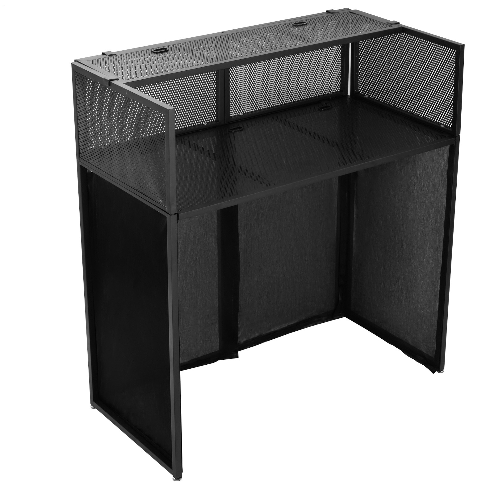 Portable DJ Facade Booth 41"Lx45"Hx20"W DJ Table Stand Booth DJ Table Station