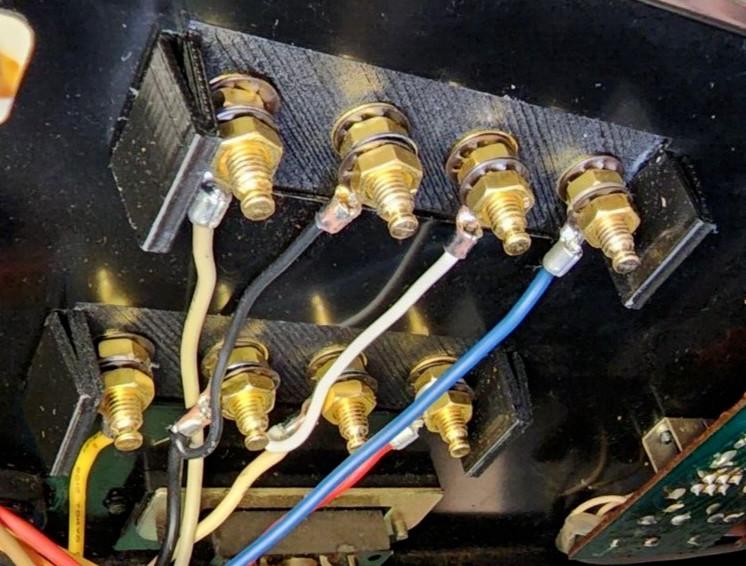 Compatible Sansui G-6700 Speaker Terminal Banana Plug Conversion Kit