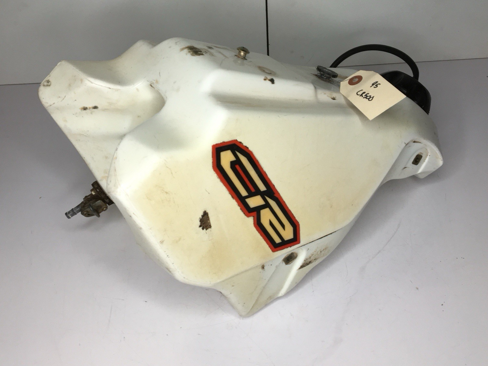 ☑️ 1995 95 Honda CR500 CR 500 OEM Fuel Petrol Gas Tank Canister Petcock Cap